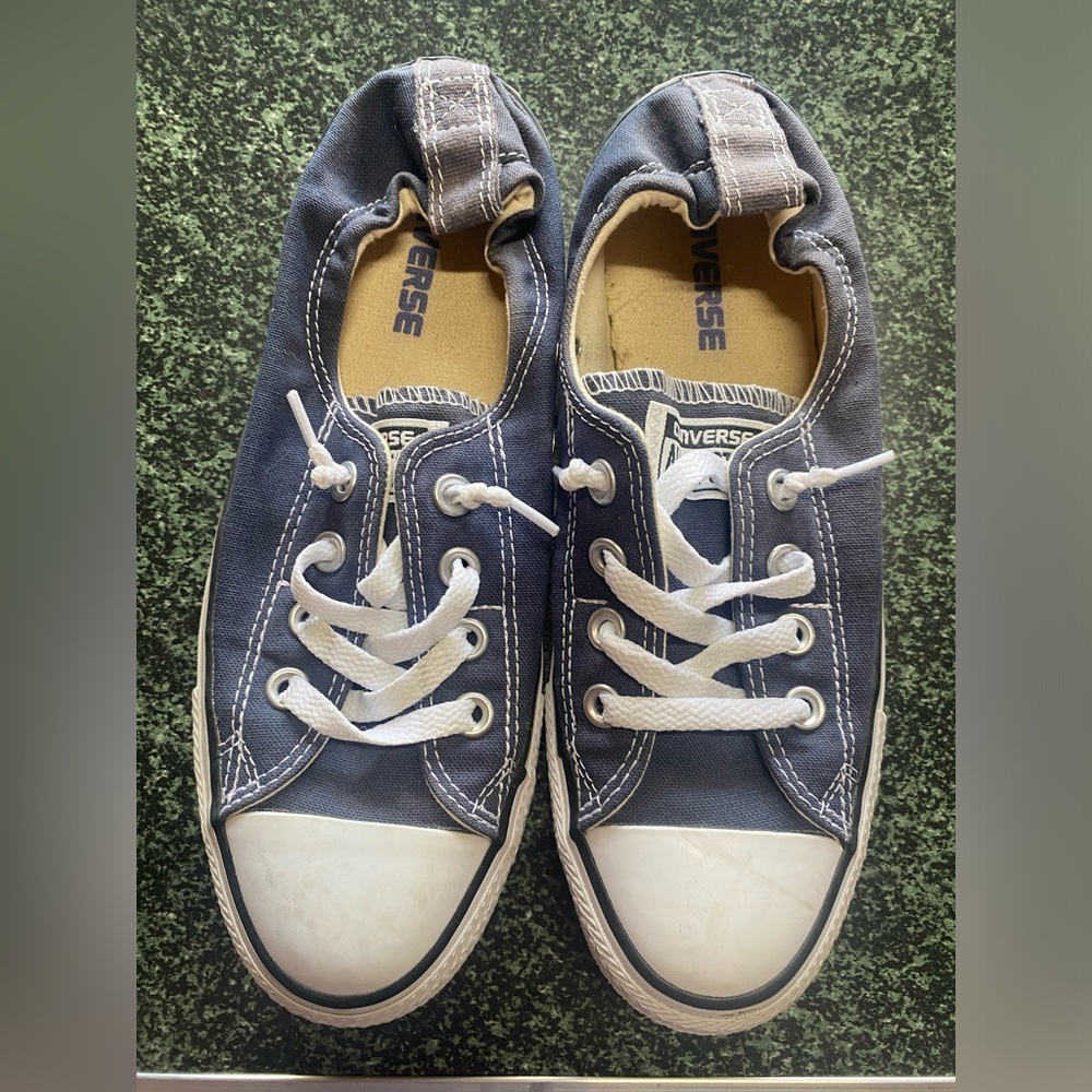 Converse all star. Size women’s 8. Blue. Worn but lots of life left